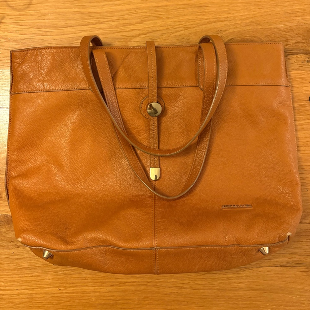 Stella & Max Cognac Leather Tote